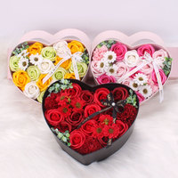 Boîte Cadeau Cœur de Roses Éternelles Premium 225x20x95cm Grande Taille Composition Florale de Luxe pour la Fête des Mères Anniversaire