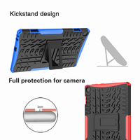 Casing pelindung hibrida bumper TPU untuk Lenovo M10 3rd Gen 10.1 inci TB-328FU/TB-328XU casing Tablet dengan dudukan di belakang