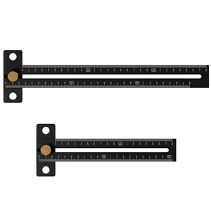 Aluminum Alloy Woodworking T-type Scriber Ruler <strong>Measuring</strong> Ruler Tool Woodworking Tools - Product Image 3