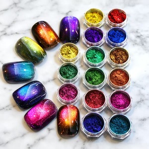 Polvo de Pigmento Magnético Efecto Ojo de Gato Multicolor Camaleón Interstellar Neón para Uñas, No Tóxico, Vegano, Ecológico, Muestra Gratis - Product Image 1
