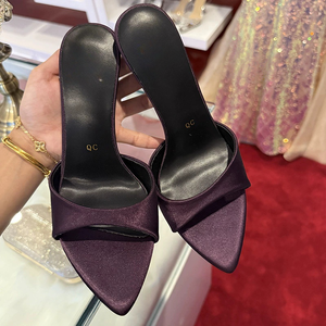 Zapatos de Tacón Alto Stiletto para Mujer, Tallas Grandes 34-43, Sexy, de Alta Calidad, con Amortiguación, de Cuero Genuino, Punta Cuadrada, Zapatos de Boda de Verano - Product Image 6