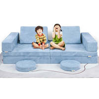 Canapé pliant moderne en mousse souple pour enfants, modulaire, taille personnalisable pour chambre, salon, école, hôtel