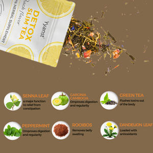 ชาผงสำเร็จรูปคุณภาพสูงฉลากส่วนตัว ชาดีท็อกซ์ลดน้ำหนัก ช่วยเผาผลาญไขมัน บรรจุภัณฑ์แบบซองที่ปรับแต่งได้ - Product Image 4