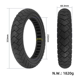 Pneu solide creux Ulip 14x2.50, 14 pouces, non gonflable, pour scooter électrique, vélo électrique, pneu de remplacement, caoutchouc résistant à l'usure - Product Image 2