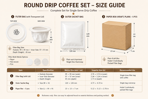 Scatola Regalo per Caffè di Lusso Personalizzata, Biodegradabile ed Ecologica, Stampa a Quattro Colori Opaca per Bustine di Caffè Filtro - Product Image 5