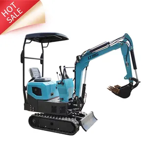 Micro mini crawler excavator machine 0.8 1 ton smallest mini excavator price with side boom amphibious excavators