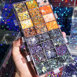 Paleta de Sombras de Ojos de Gel Luminoso de 24 Colores Personalizada con Cobertura para Tonos de Piel Oscuros - Product Image 2