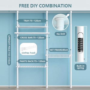 シンプルな家庭用品衣類レール高級衣類ディスプレイラック衣類を吊るすための頑丈な衣類ラック - Product Image 5