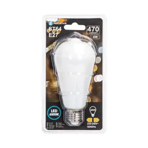 Bombilla LED ST64 E27 4W, filamento blanco, 500lm, 2700k, ideal para iluminación decorativa y ahorro de energía en el hogar. - Product Image 2