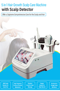 Spray de oxígeno 5 en 1 para el hogar, varita de alta frecuencia para el crecimiento del cabello, cepillo biológico, masaje del cuero cabelludo, analizador de cabello, máquina de análisis de cabello - Product Image 5