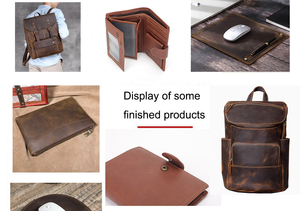 Benutzer definierte Farbe Logo Voll haut 100% reine echte Haut verrücktes Pferd Voll narben leder Kuhhaut - Product Image 6