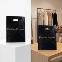 Sacs de vente au détail en plastique PE brillant jetables pour cadeaux de fête, artisanat, SPA, cosmétiques, shampoings – Personnalisation par gravure pour boutiques