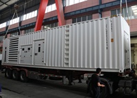Groupe électrogène diesel refroidi par eau 1250 KVA 1250KW 1,5 MW 50Hz ATS Alternateur 100% cuivre Type conteneur silencieux ouvert Centre de données