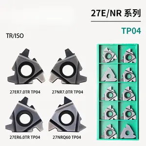 Insertos de carburo CNC Herramientas de corte de torno CNC inserto de rosca 27ER/NR 6.0TR/7.0ISO/7.0TR/Q60 TP04