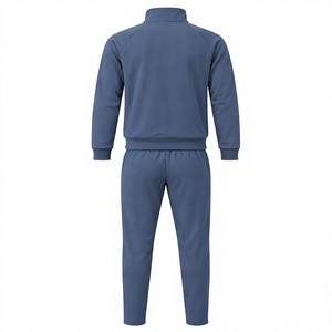Ensemble de survêtement imprimé coupe-vent pour homme, col montant zippé, décontracté, respirant, en polyester, pour l'hiver, coupe régulière, avec poches latérales - Product Image 2