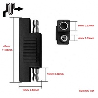 Connecteur de fil de connexion Prise d'adaptateur d'extension de batterie automobile Prise de sortie 12V Prise d'alimentation étanche Sae
