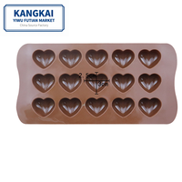Valentinstag Geschenk Antihaft Lebensmittel qualität Silikon formen Backen Schokoriegel Formen DIY Brown Candy Bag Kerzen seife