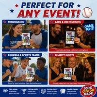 Billets de tirage à ouverture rapide personnalisés pour le baseball avec données de série pour les promotions d'équipes, les clubs sportifs, les collectes de fonds et les événements