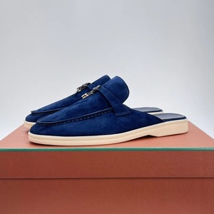 Chaussures de luxe 2026 de créateur, mocassins d'été européens et américains, légers, sportifs, plats, en velours, antidérapants, avec bande élastique, couleur unie - Product Image 5