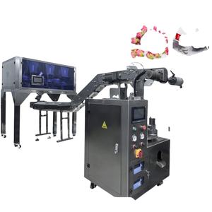 Machine d'emballage intelligente à ultrasons pour sachets intérieurs et extérieurs, sachets triangulaires, sachets de thé vert et noir Oolong, avec combinaison convoyeur et trémie de type Z - Product Image 1