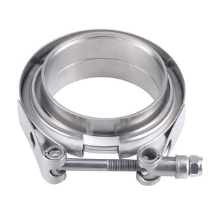 Collier de serrage en <span class=keywords><strong>V</strong></span> pour tuyau d'échappement turbo en acier inoxydable 304, 2, 2.25, 2.5, 3 pouces (51, 63, 76 mm), kits de colliers de serrage en <span class=keywords><strong>V</strong></span> mâle et femelle avec bride - Product Image 2