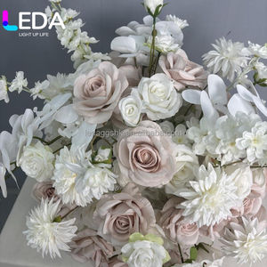 LEDA Luxury White Silk Artificial Flower Wedding Centerpieces <b>Table</b> <b>Decorations</b> For Your Special Day - Product Image 2