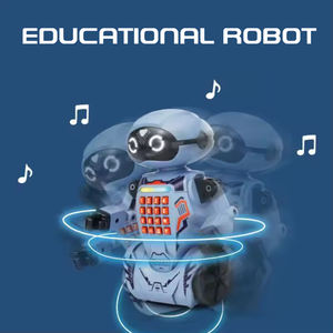 Jouets éducatifs Lucky Toys, robot intelligent télécommandé programmable avec fonction <span class=keywords><strong>de</strong></span> questions et réponses, <span class=keywords><strong>de</strong></span> raconter des histoires, d'enregistrement, <span class=keywords><strong>de</strong></span> lumière, <span class=keywords><strong>de</strong></span> <span class=keywords><strong>musique</strong></span> et <span class=keywords><strong>de</strong></span> danse - Product Image 2