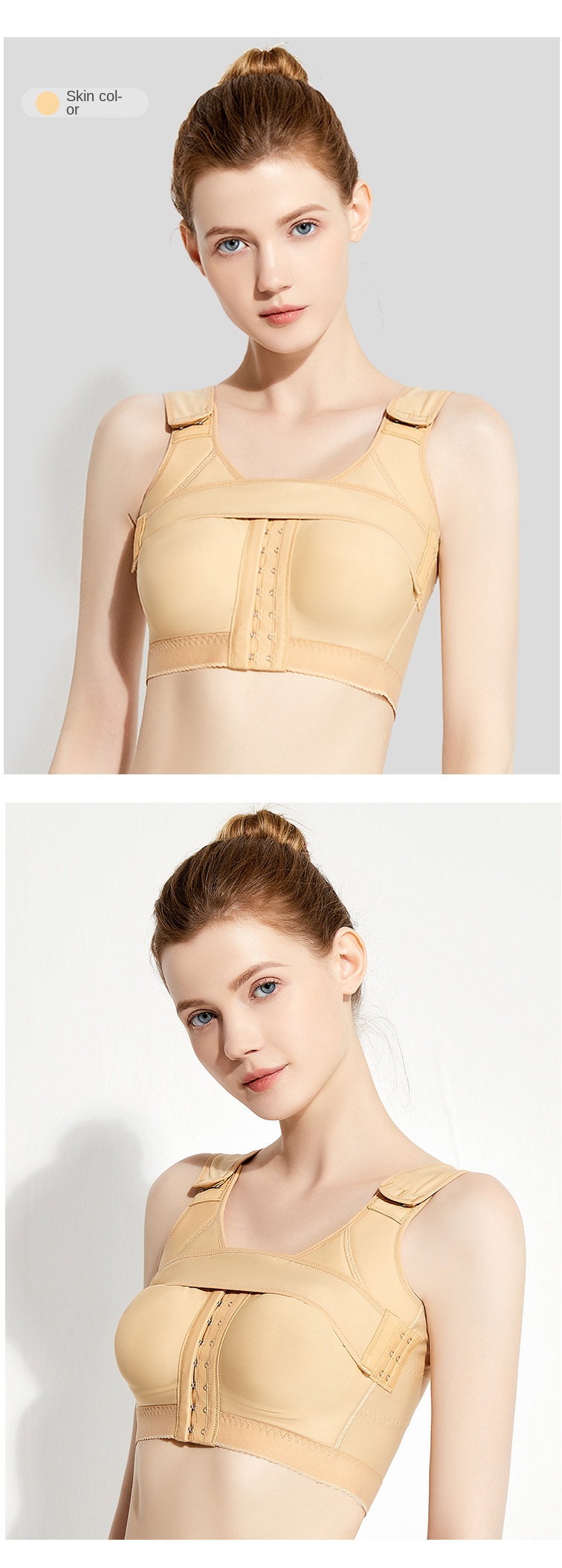 ZOYIAME Post Surgical Shapewear Breast Enhancement Post OP Bra Compression Adjust Band 3D Push Up Implant Stabilizer Medical Bra