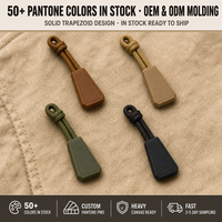 Tirant de fermeture éclair réfléchissant en TPU écologique, motif flèche, 30 mm, pour vêtements de sport, coupe-vent, gilets de course et sacs
