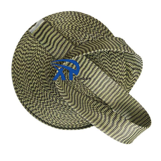 OEM Factory High Temperature Resistance Aramid Carbon Fiber Fabric Braided Sleeving