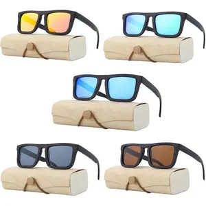 Настоящие бамбуковые солнцезащитные очки с поляризованными зеркальными линзами 400Uv экологически чистые очки в оправе