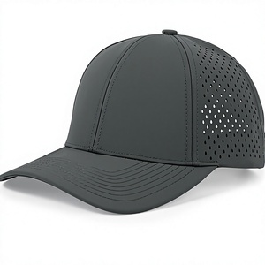 Casquette Snapback grise à 6 panneaux, maille respirante, unisexe, réglable, décontractée, pour l'extérieur, printemps-été, adulte - Product Image 1