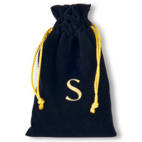 Sacs à bijoux en velours de luxe avec logo personnalisé, pochettes à cordon en suède pour bijoux, sacs cadeaux