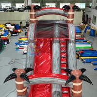 Château gonflable commercial pour enfants et adultes, toboggan aquatique, toboggan gonflable, certifié CE, capacité de 100 à 500 kg, facile à utiliser