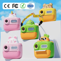 Cámara Polaroid Mini K64 con Diseño Infantil, Compatible con Tarjetas de 32GB, Lente Dual de 48MP, Videocámara 1080P, Impresión Instantánea para Niños