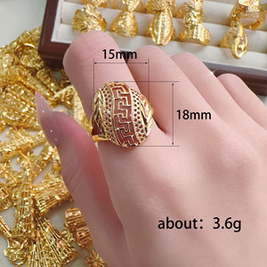 แหวนลายดอกไม้ฉลุลายสำหรับผู้หญิง เครื่องประดับนิ้วแฟชั่นสร้างสรรค์ - Product Image 4