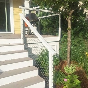 Dây thép không gỉ Dây lan can Bạc lan can Kit cho ban công cầu thang biệt thự chống gỉ dễ dàng cài đặt tự làm - Product Image 2