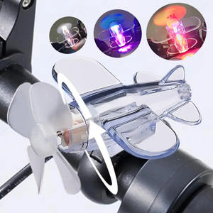 Windaangedreven Led Lampen Roterende Vliegtuig Motorfiets Handvat Decoraties Veiligheid Rijden Waarschuwingen Motorfiets Decoraties - Product Image 6