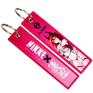 Promotion Car <b>Keychains</b> Embroidery Key Fobs Chains Sublimation Printing Japan <b>Anime</b> Characters Keychain - Product Image 4
