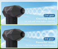 Produit phare Souffleur de poussière portable sans fil à turbine extérieure Moteur sans balais Ventilateur de voiture ABS/PVC Jiexunda