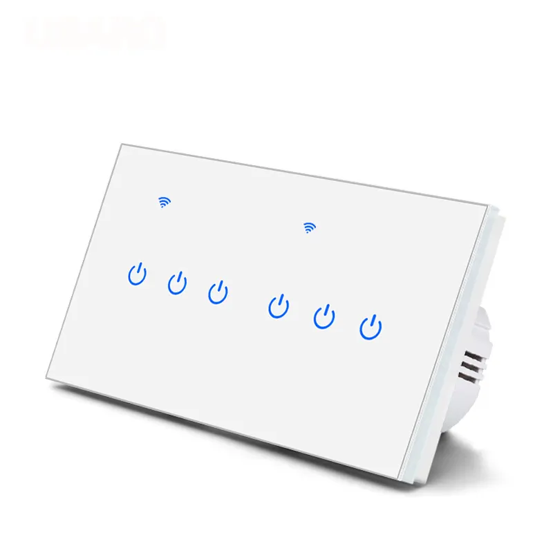 Đèn Nhà Thông Minh Tuya Zigbee Tùy Chỉnh Công Tắc Thông Minh Gắn Tường Kính Cường Lực Không Trung Tính Wifi AU Mỹ