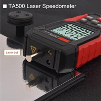 Tacómetro Láser Digital TA500 con Medición de RPM con y sin Contacto Pantalla Retroiluminada Velocímetro