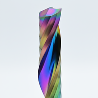 BoMeiJK Fraise en carbure monobloc pour aluminium alvéolaire avec revêtement DLC, pour composites aluminium et acrylique, personnalisation OEM, CNC haute vitesse