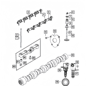 Árbol de levas de motor 53022263AF para RAM 1500 Dodge Challenger Durango <span class=keywords><strong>Jeep</strong></span> <span class=keywords><strong>Grand</strong></span> <span class=keywords><strong>Cherokee</strong></span> 5.7L <span class=keywords><strong>V8</strong></span> <span class=keywords><strong>HEMI</strong></span> MDS VVT 53022263AE - Product Image 6