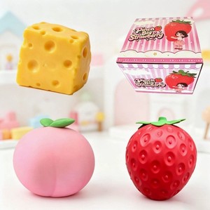Oversized Simulation Peach Squishy Slow Rebound Peach Squeeze Vent Ball Decompression <b>Fidget</b> <b>Toy</b> - Product Image 1