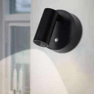 Lampu Dinding LED, gaya Modern LED USB dapat diisi ulang PIR lampu suasana Sensor gerak dengan 3 warna kamar tidur ruang tamu warna bayangan putih - Product Image 5