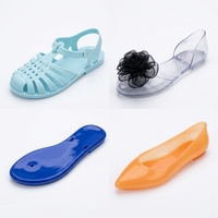Machine de moulage par injection de chaussures en PVC cristallin monocolore avec composants de moteur, machine à fabriquer des chaussures en gelée