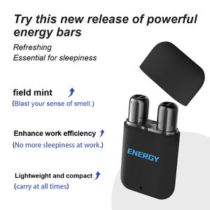 Barra Energética HLK con Aceites Esenciales de Mentol Natural, Aromaterapia, Inhalador Nasal Doble para Respiración - Product Image 6