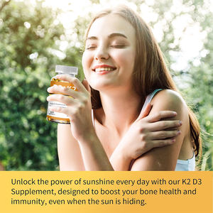 OEM Custom Vitamin D3 k2 Kapsel aus Kokosöl pillen Immun unterstützung Weiche Kapseln - Product Image 5