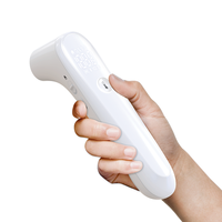 Thermomètre frontal infrarouge électrique sans contact avec écran LED, double échelle, vibration optionnelle, Bluetooth et indicateur de distance pour la maison